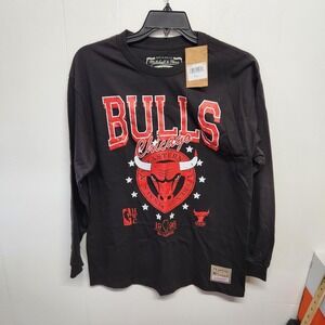 Chicago Bulls Shirt Mens Large NBA Basketball Long Sleeve Hardwood Classics 1996